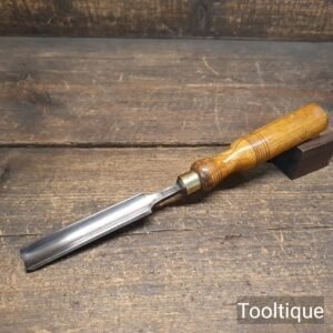 Vintage Major Sheffield 11/16” Forged Steel Carpenters Gouge Chisel - Refurbished