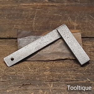 Vintage 4” Steel Pocket Square - Good Fair Condition