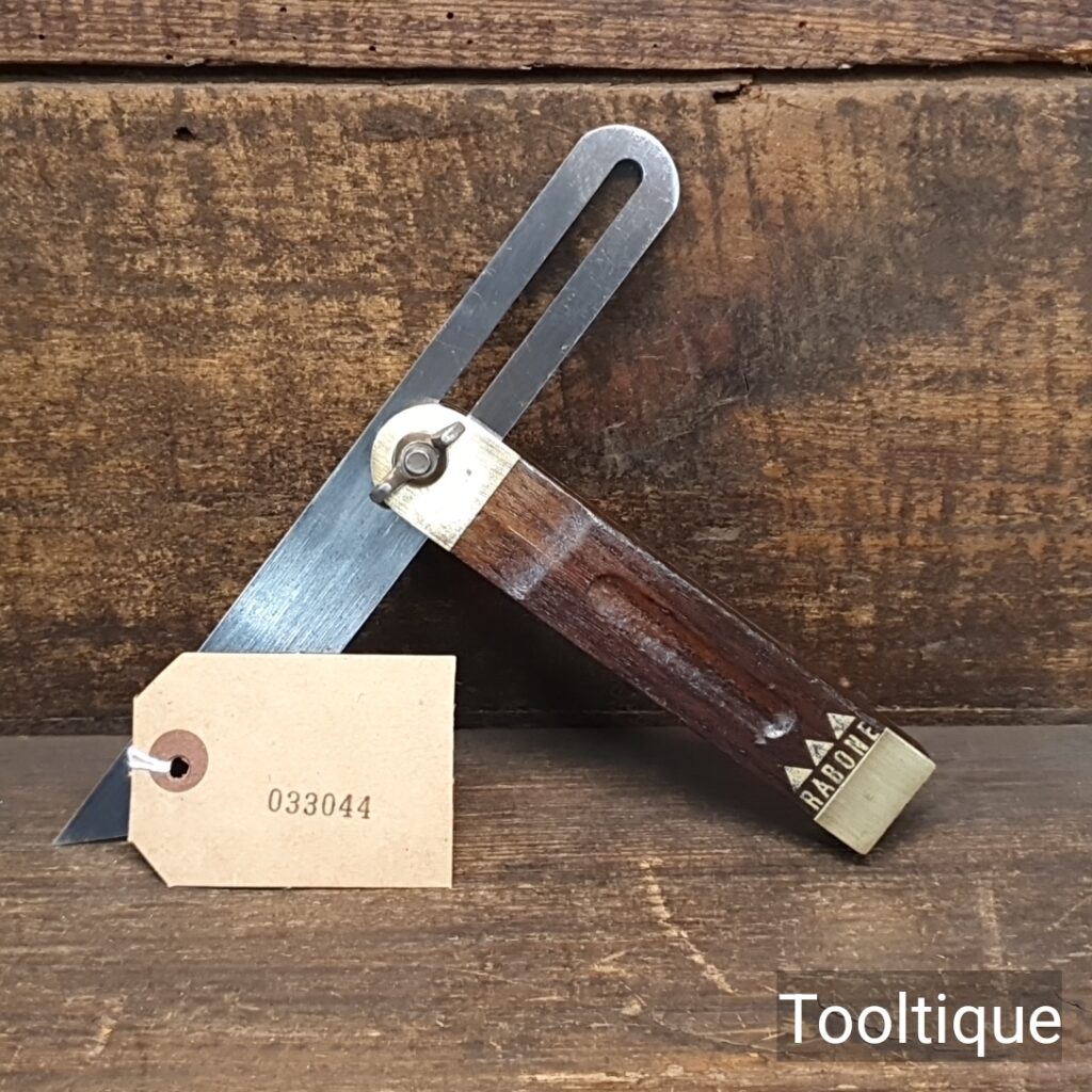 Vintage 8” Rabone Rosewood Brass Quick Release Sliding Bevel – Good ...