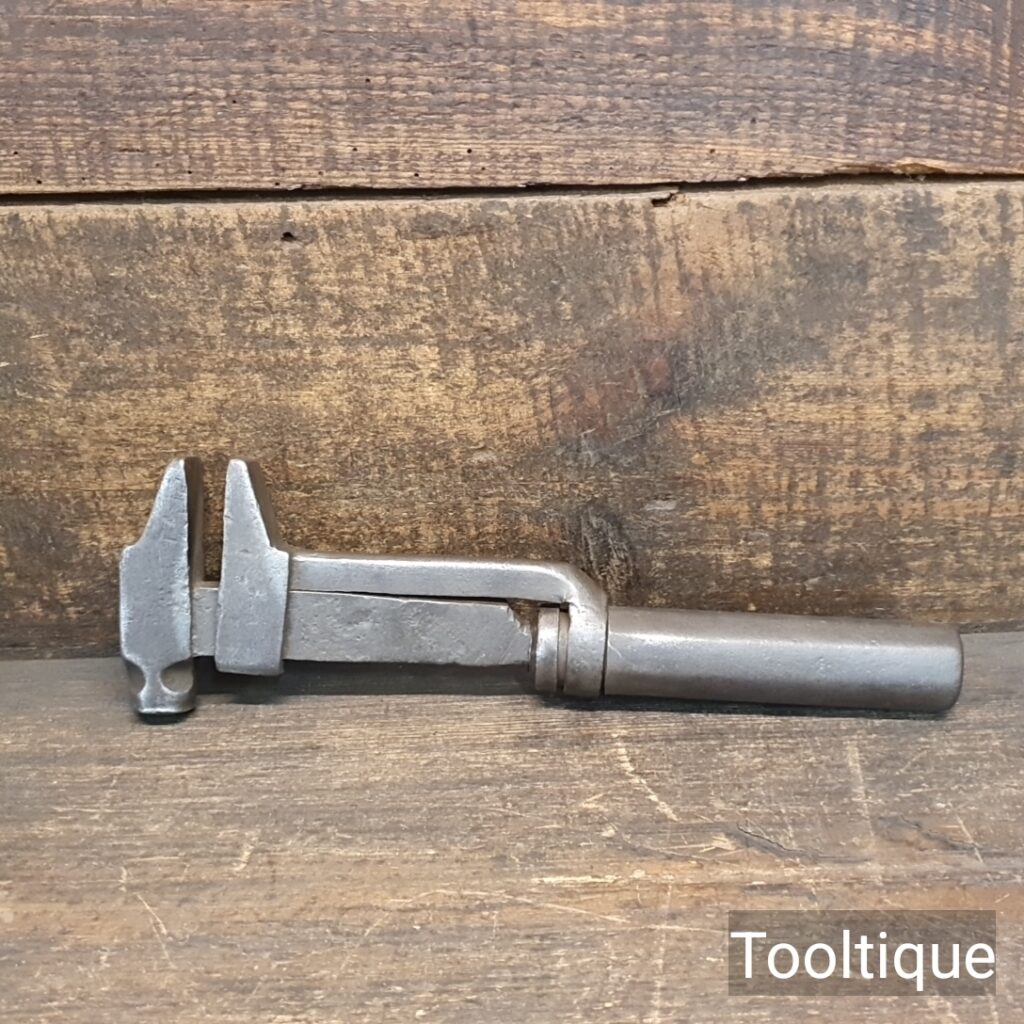 Antique 10” Combination Adjustable Coach Wrench & Hammer - Good/Fair Condition