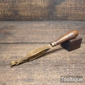 Vintage Brass & Beechwood Test Tube Holder for Bunson Burner - Good Condition