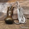 Antique 2 Oz Bell Shaped Brass Plumb Bob - Good Condition