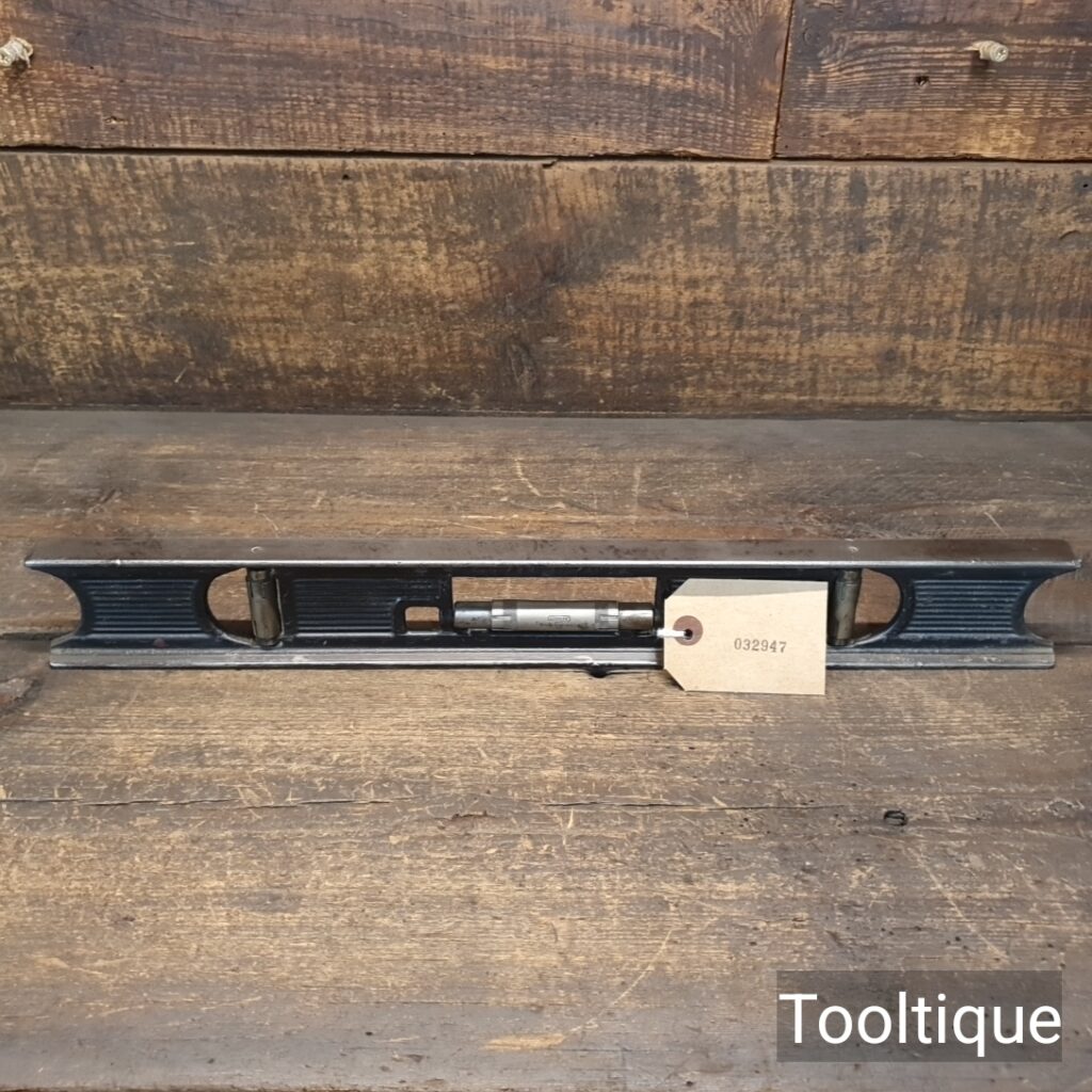 Vintage 18” Stanley Sweetheart USA No: 35 Machinist’s Clear Bubble Spirit Level