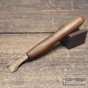 Vintage Printers Word Brass Stamp ‘Reprinted’ Beech Handle - Good Condition