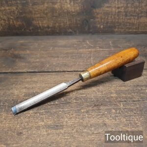 Antique 9/16” Atkin & Sons Cast Steel Incannel Gouge Chisel - Refurbished