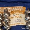 Vintage New Old Stock Ridgeway Set of 6 No: Auger Bits In Roll - Unused