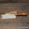 Vintage 5“ Long Brass Back Gents 15 Tpi Saw Rosewood Handle - Refurbished To Use