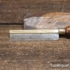 Vintage 4 ¼” Long Brass Back Gents 21 Tpi Saw Beech Handle - Refurbished For Use