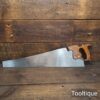 Vintage 22” Henry Disston USA Cross Cut Panel Saw 9 TPI - Sharpened Ready For Use