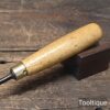 Vintage Herring Bros Woodcarving 3/16” Spooned Channel Chisel - Good Condition