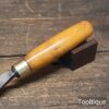 Vintage 1 1/16” J.B Addis No:15 Curved Woodcarving Gouge Chisel - Good Condition