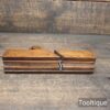 Vintage 4/8 Stothert & Walker c1842-57 Quirk Ogee Beechwood Moulding Plane