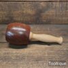 Handmade Wood Turned Old Azobé (Ekki) Hardwood Mallet - London Plane Handle