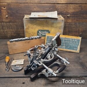 Antique Stanley USA Sweetheart Boxed No: 55 Combination Plough Plane - Refurbished