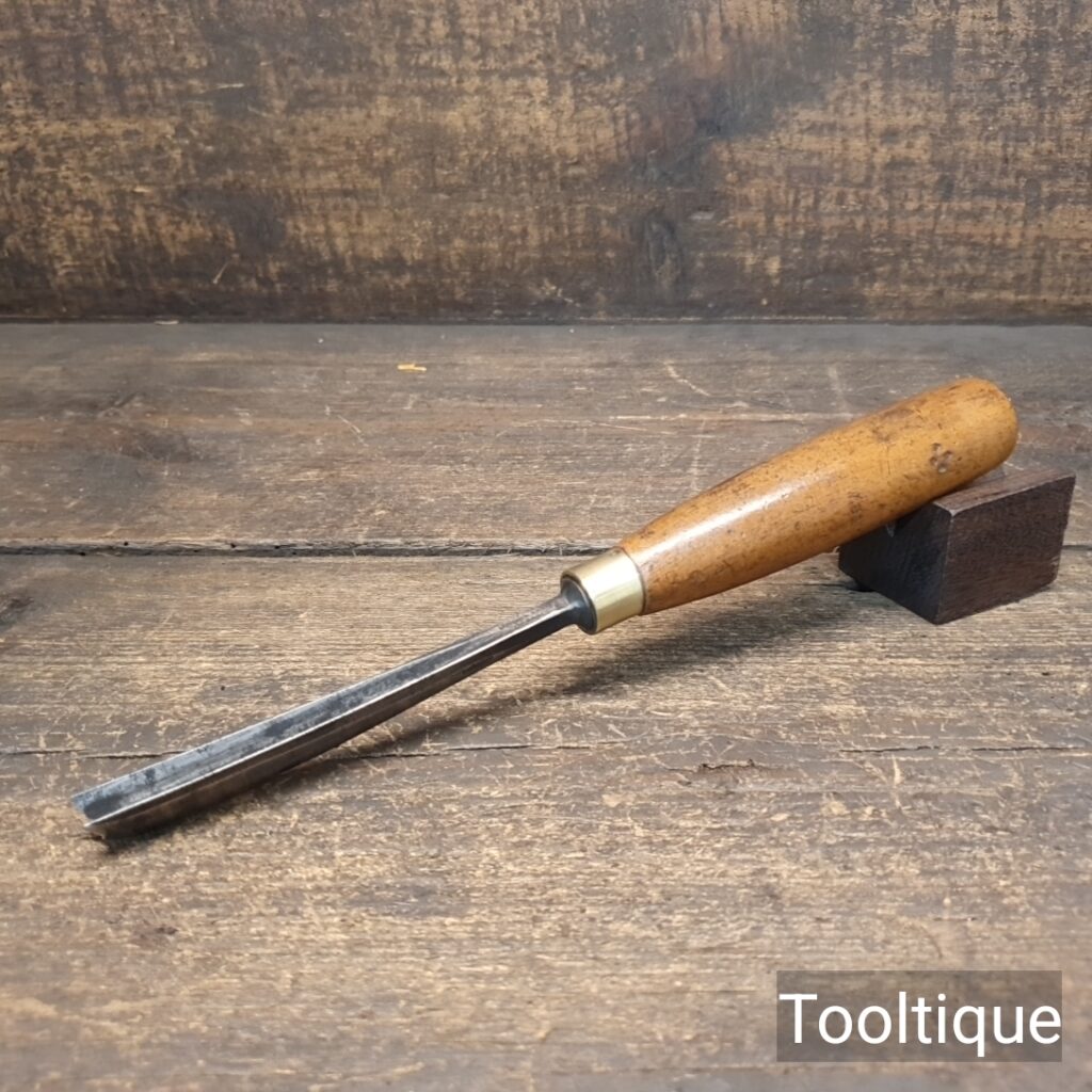 Vintage Herring Bros. 7/16” Woodturning Vee Parting Chisel - Good Condition