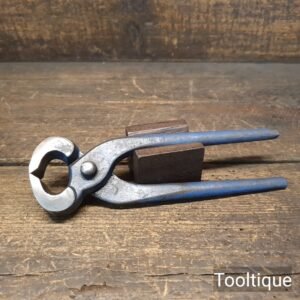 Vintage Upholsterers Cast Steel Pincer Pliers - Refurbished Ready To Use