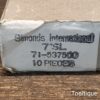 Vintage 10 No: Pack Simonds International 7” Single Cut Triangle Files - Unused Condition