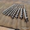 Vintage Selection 10” No: Jennings Pattern Auger Bits - Sharpened Ready To Use