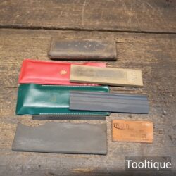 Vintage Selection of 6 No: Various Small Slip Stones - Good/Fair Condition