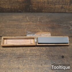 Vintage German 5”x1” Boxed Natural Stone Razor Hone - Refurbished Ready For Use