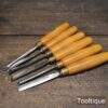 Vintage Set of 5 No: Henry Taylor Woodcarving Chisels - Sharpened Ready To Use