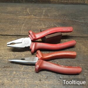 2 No: Vintage CK of Germany Redline Pliers - Good Condition