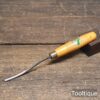 Vintage 5/32” Henry Taylor No: 15 Woodcarving Curved Stem Gouge Chisel -Sharpened