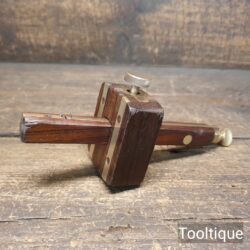 Vintage Marples Rosewood Brass Mortice Gauge Screw Adjustment - Refurbished