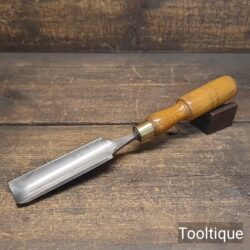 Antique 1 ¼” Kenyon Carpenters Cast Steel Gouge Chisel - Refurbished