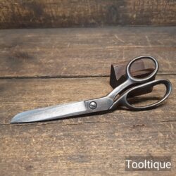 Vintage Pair of 8” Cast Steel Scissors - Sharpened Ready For Use
