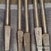 Vintage Set 10 No: Jenning Pattern Brace Auger Bits in Roll - Sharpened Ready For Use