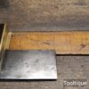 Antique 3” Carpenters Ebony & Brass Square - Refurbished Ready For Use