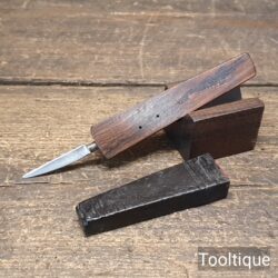 Vintage Manual Tool Co. Sheffield Whittling Knife Rosewood Handle - Sharpened