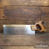 Vintage 1960’s Spear & Jackson 14” Brass Back Bench Saw 12 TPI - Refurbished