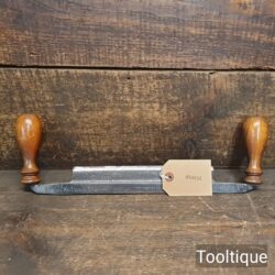 Vintage 8” Carpenters Drawknife Hardwood Handles - Refurbished Ready To Use