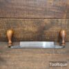 Vintage 8” Carpenters Drawknife Hardwood Handles - Refurbished Ready To Use