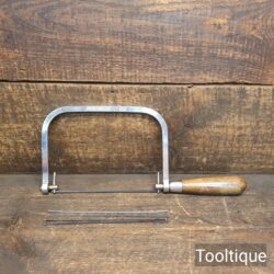 Vintage Eclipse No: 7CP Coping Saw Beechwood Handle - Refurbished For Use