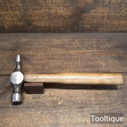 Vintage 12 oz Joiners Cross Pein Hammer Hardwood Handle - Refurbished