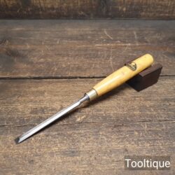 Vintage 3/8” Wm Marples & Sons Bevel Edge Chisel Boxwood Handle - Refurbished