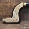 Antique Wm Marples & Sons Ebony & Brass Carpenters Brace - Ideal Tool Prop