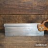Vintage 12” English Steel Back Tenon Saw 13 TPI - Refurbished Ready To Use