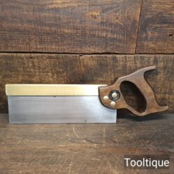 Vintage 10” Tyzack & Sons Dovetail Saw 12 TPI - Fully Refurbished