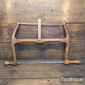 Antique Alex Mathieson 14” Beechwood Bow Saw - Refurbished & Sharpened