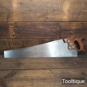  Antique 26” Henry Disston Rip Saw 6 TPI - Refurbished & Sharpened
