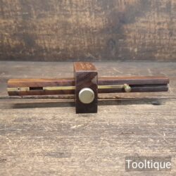 Vintage Joseph Marples Rosewood & Brass Quick Adjust Mortice Gauge - Good Condition