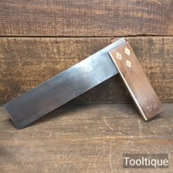 Vintage Rabone Rosewood & Brass Carpenters Square - Good Condition
