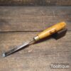Vintage 7/16” Wm Marples Shamrock Carpenters Firmer Chisel - Refurbished For Use