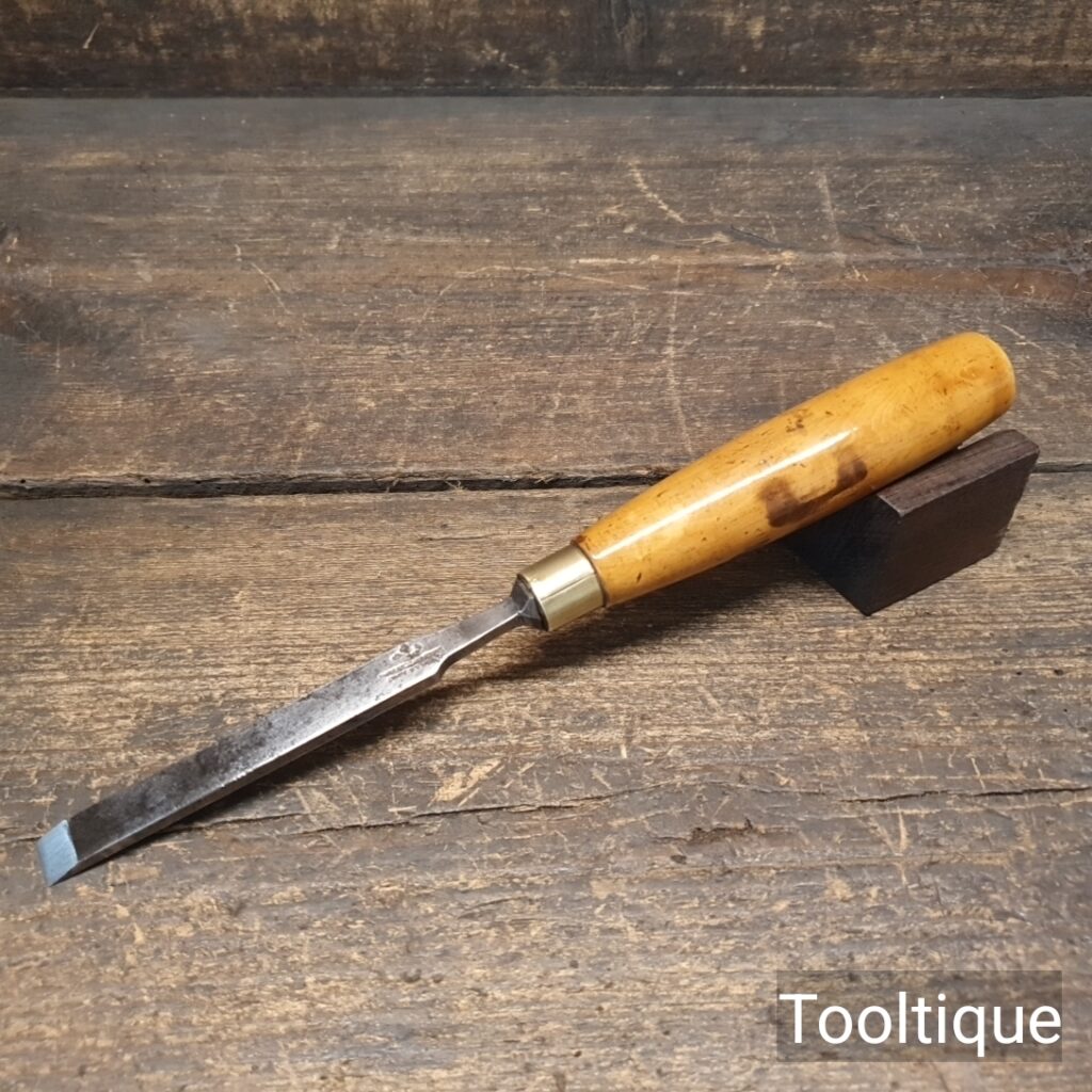 Vintage 7/16” Wm Marples Shamrock Carpenters Firmer Chisel - Refurbished For Use