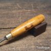 Vintage 7/16” Wm Marples Shamrock Carpenters Firmer Chisel - Refurbished For Use