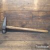 Vintage Shipwrights 7lb Cast Steel Maul Hickory Handle - Good Condition